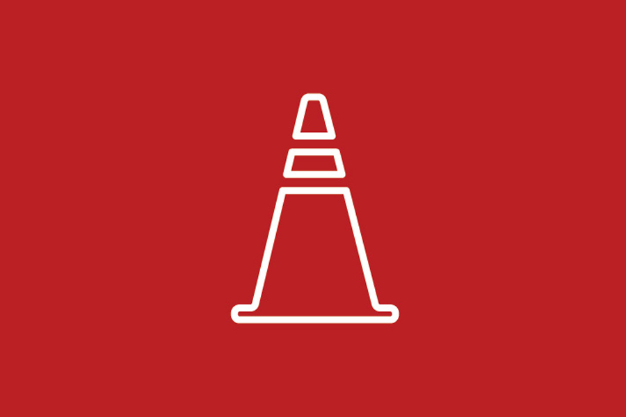 Traffic cone icon